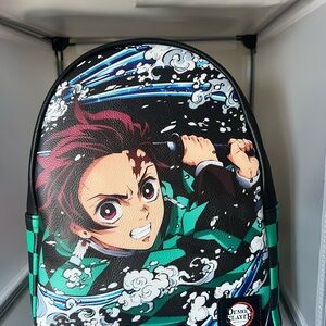 Demon slayer Funko Anime Character Backpack - Black, Green, Red